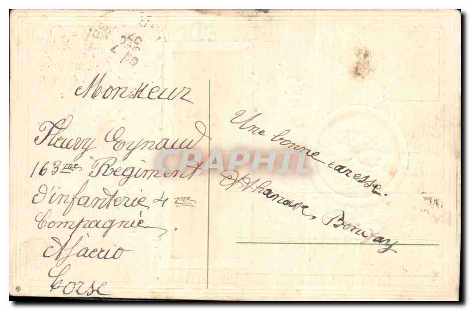 CPA Fantaisie Fleurs  — Rückseite