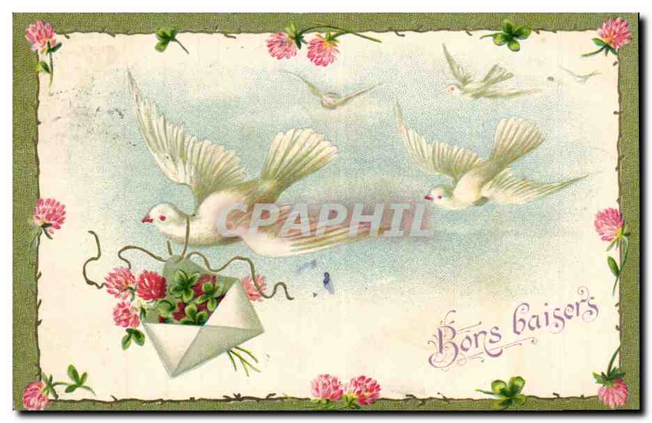 CPA Fantaisie Fleurs Colombes 