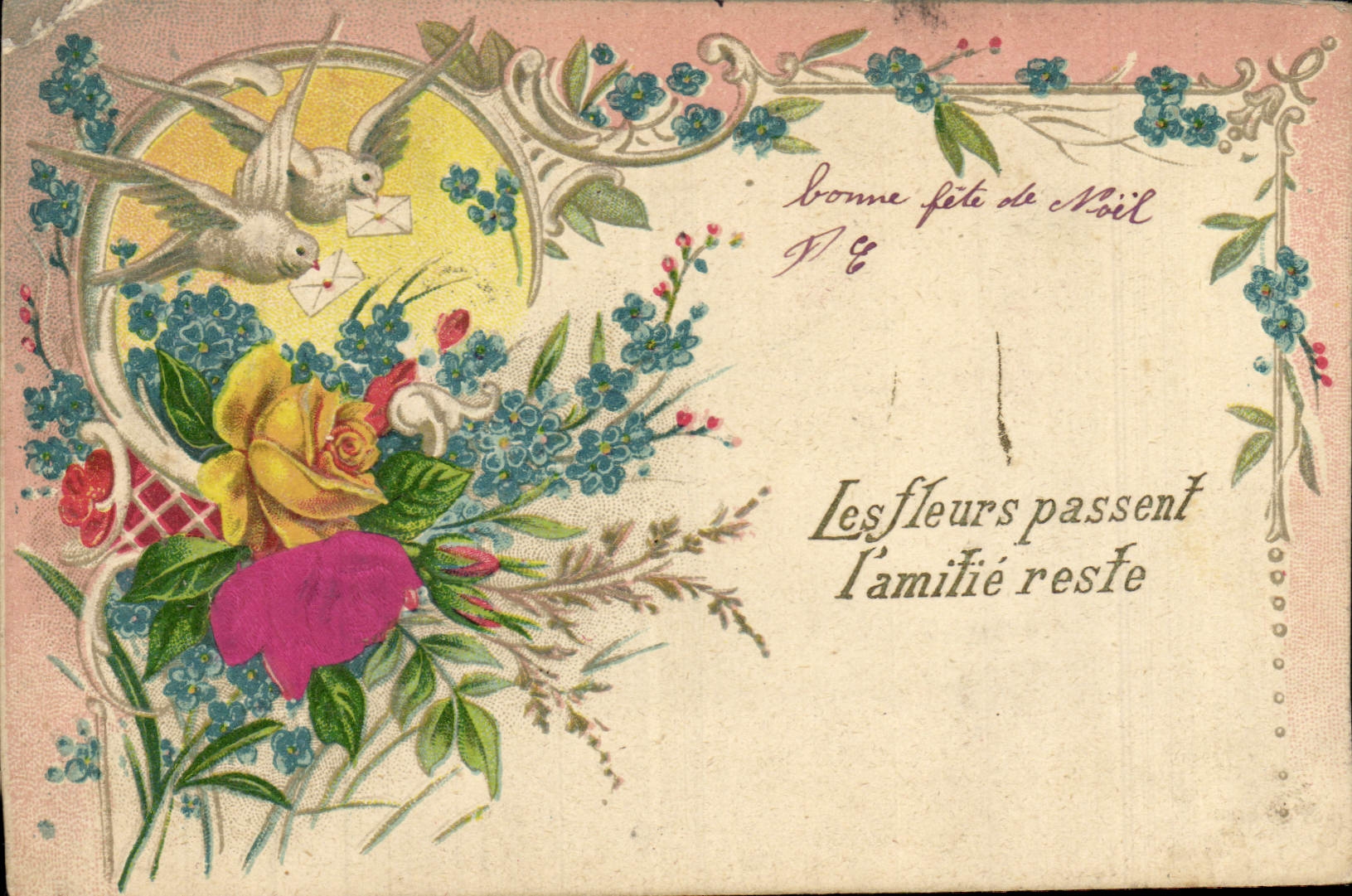 CPA Fantaisie Fleurs Colombes 