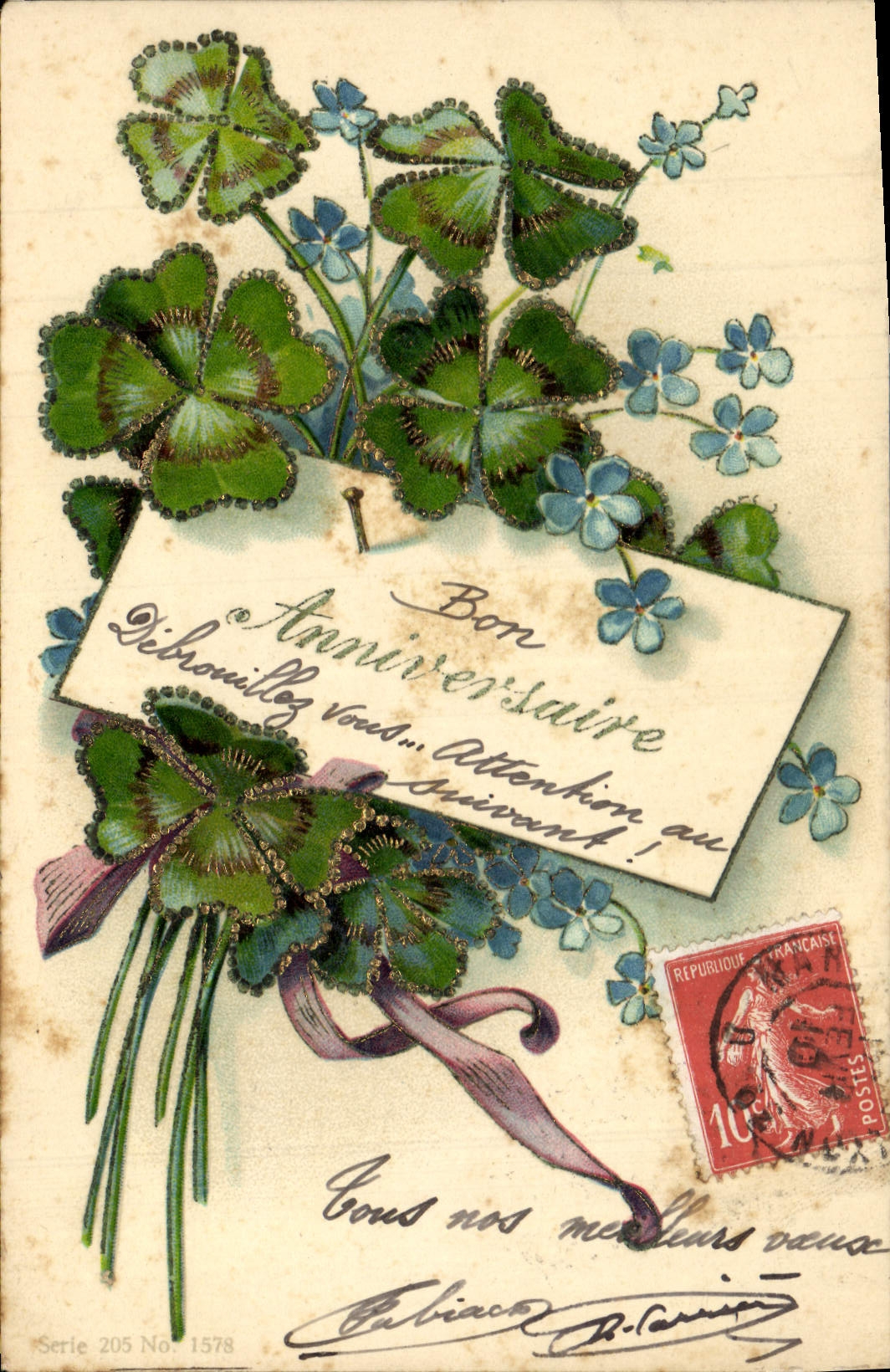 CPA Fantaisie Fleurs 