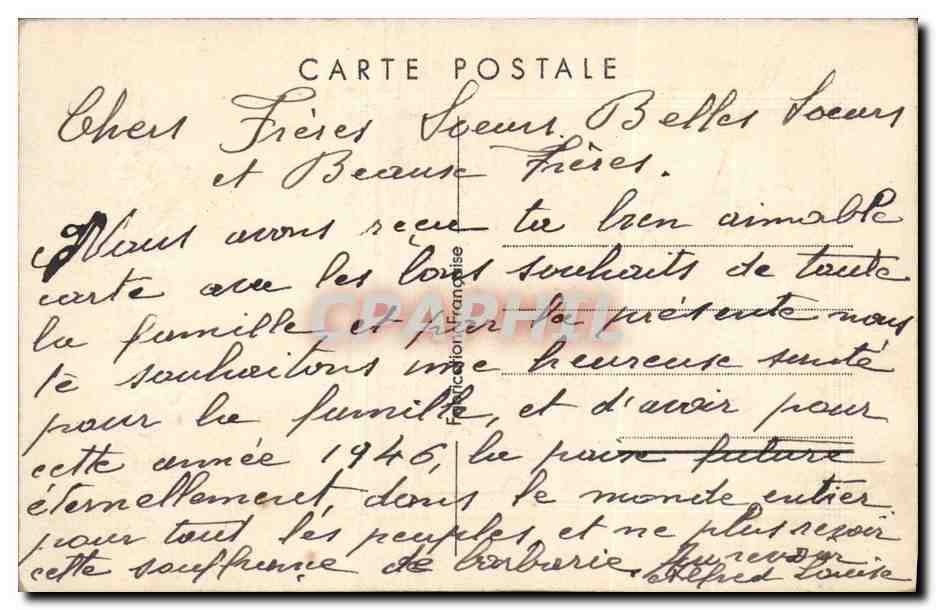CPA Fantaisie Fleurs  — Rückseite