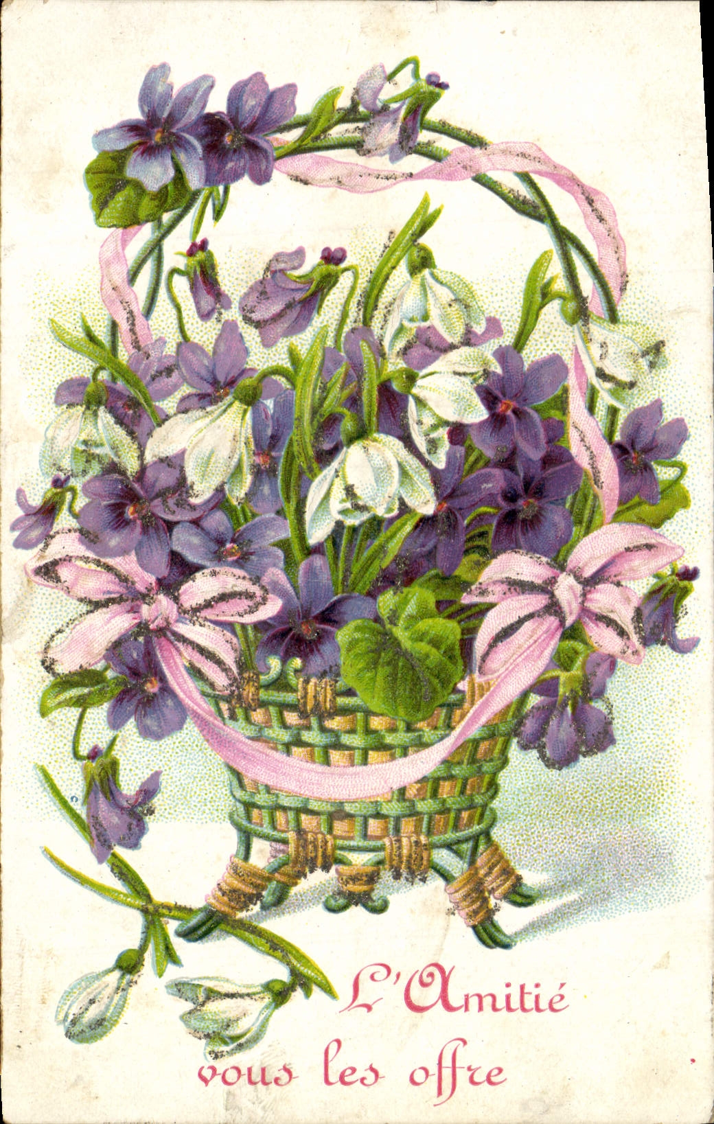 CPA Fantaisie Fleurs 
