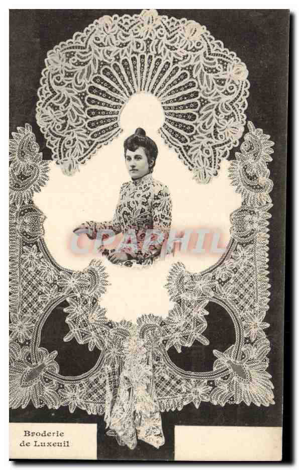 CPA Dentelle Dentelliere Broderie de Luxeuil 