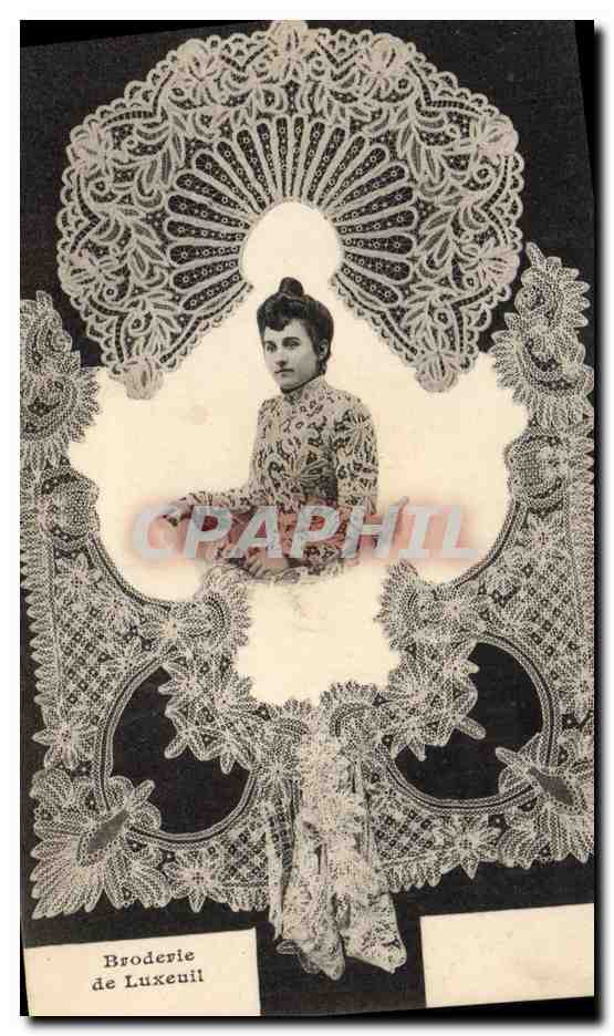 CPA Dentelle Dentelliere Broderie de Luxeuil
