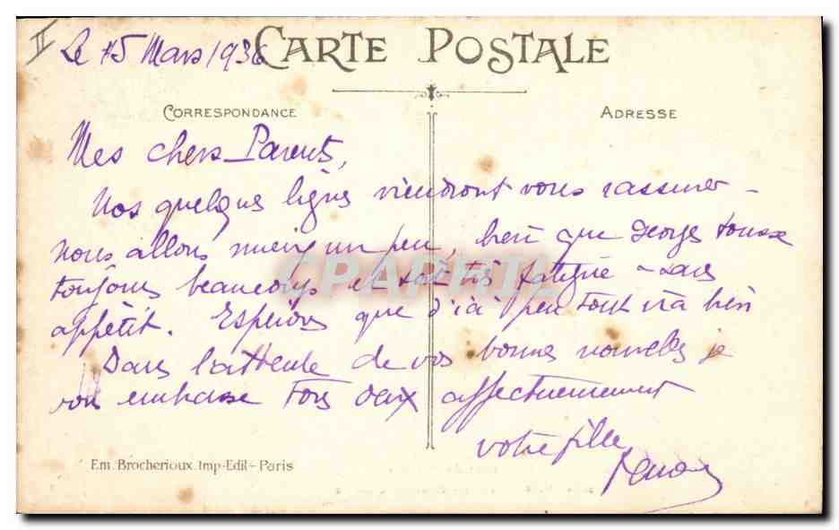 CPA Dentelle Dentelliere Dentelles de Bayeux Volant les Iris Dentelle ombree — Rückseite