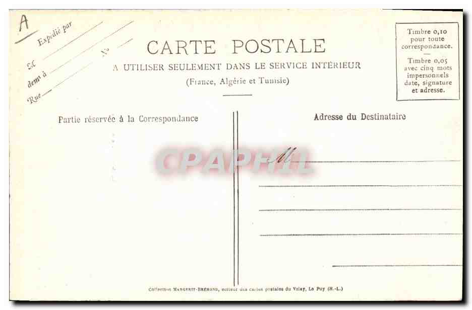 CPA Dentelle Dentelliere Le Puy Les dentellieres du Velay  — Verso