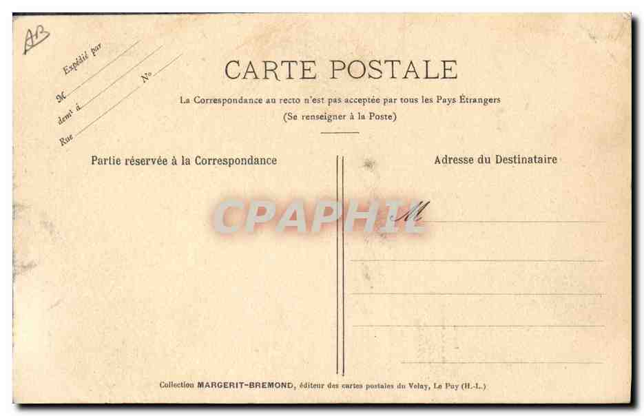 CPA Dentelle Dentelliere Le Puy — Rückseite