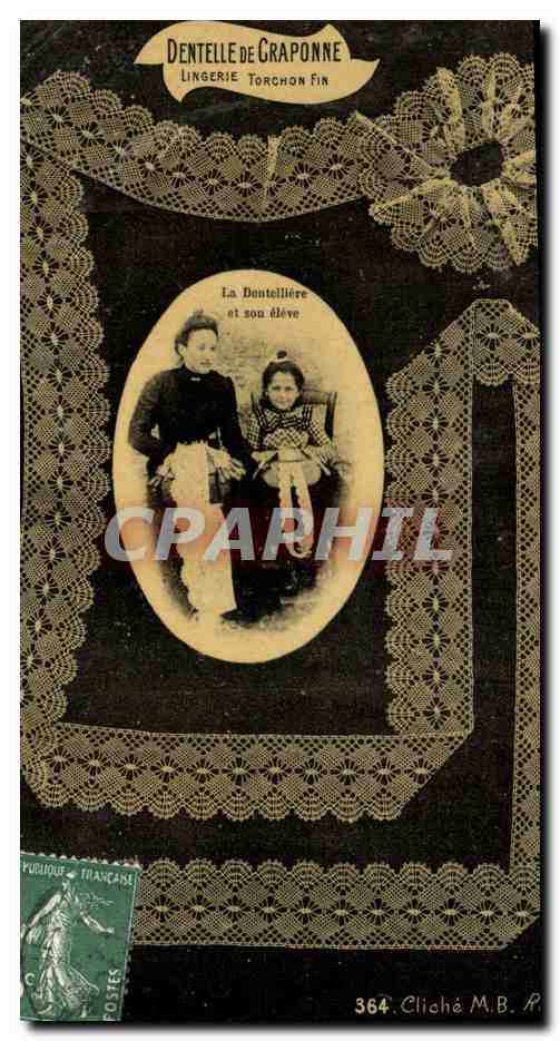 CPA Dentelle Dentelliere Craponne 