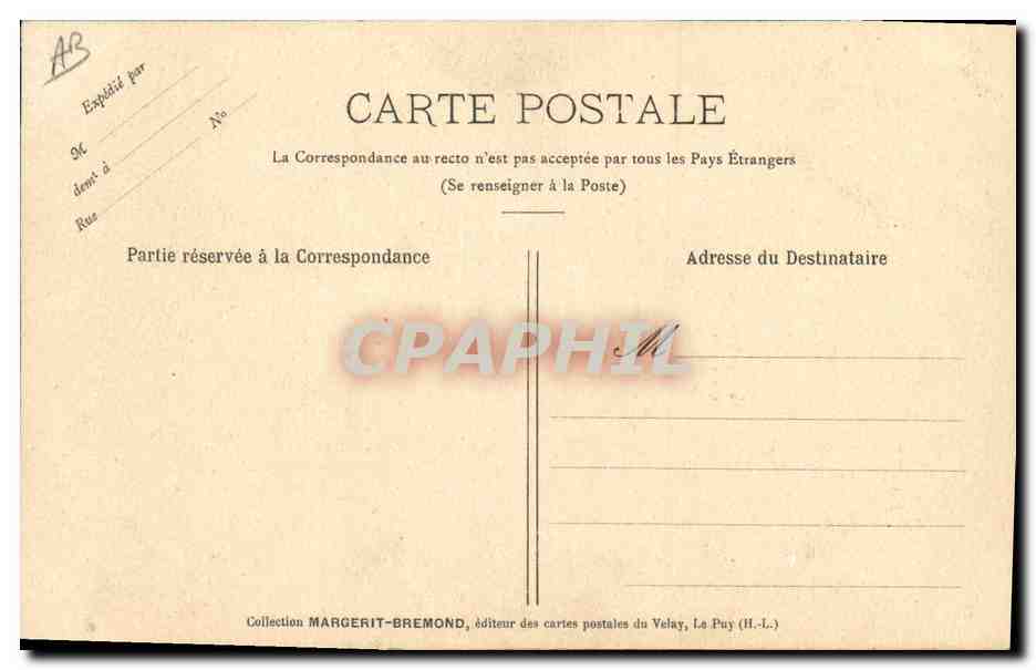 CPA Dentelle Dentelliere Craponne  — Verso