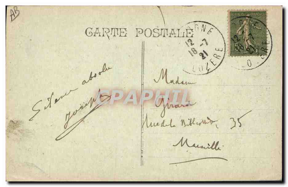 CPA Dentelle Dentelliere d'Espaly — Verso