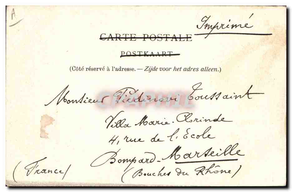 CPA Dentelle Dentelliere flamande — Verso