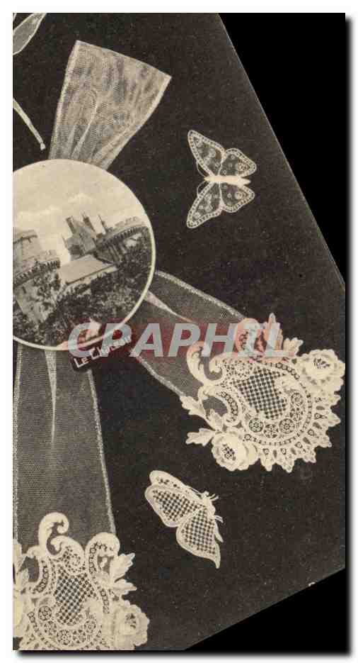 CPA Dentelle Dentelliere Point D'Alencon Le chateau