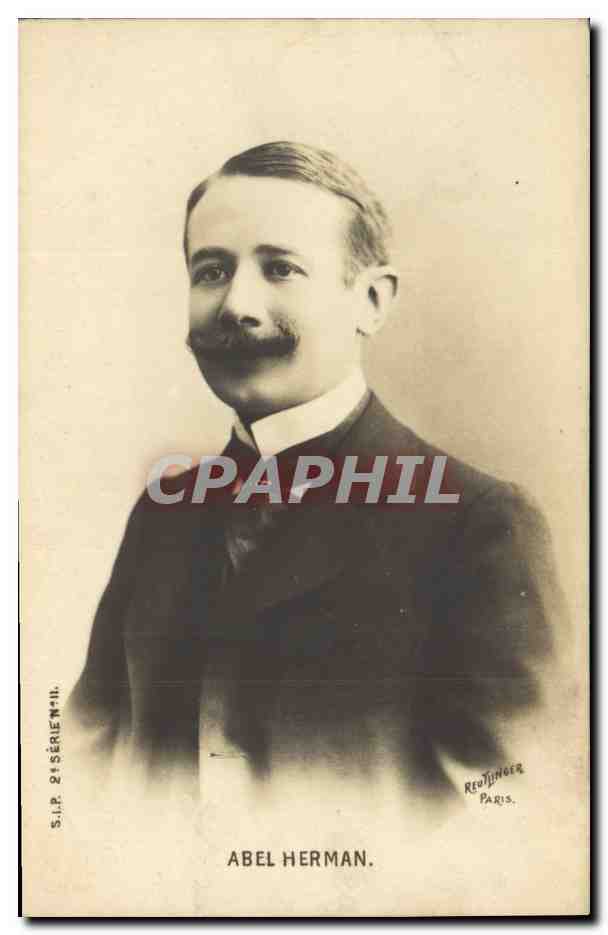 Abel Herman — portrait — S.I.P. 24 Série N.11, Reutinger Paris