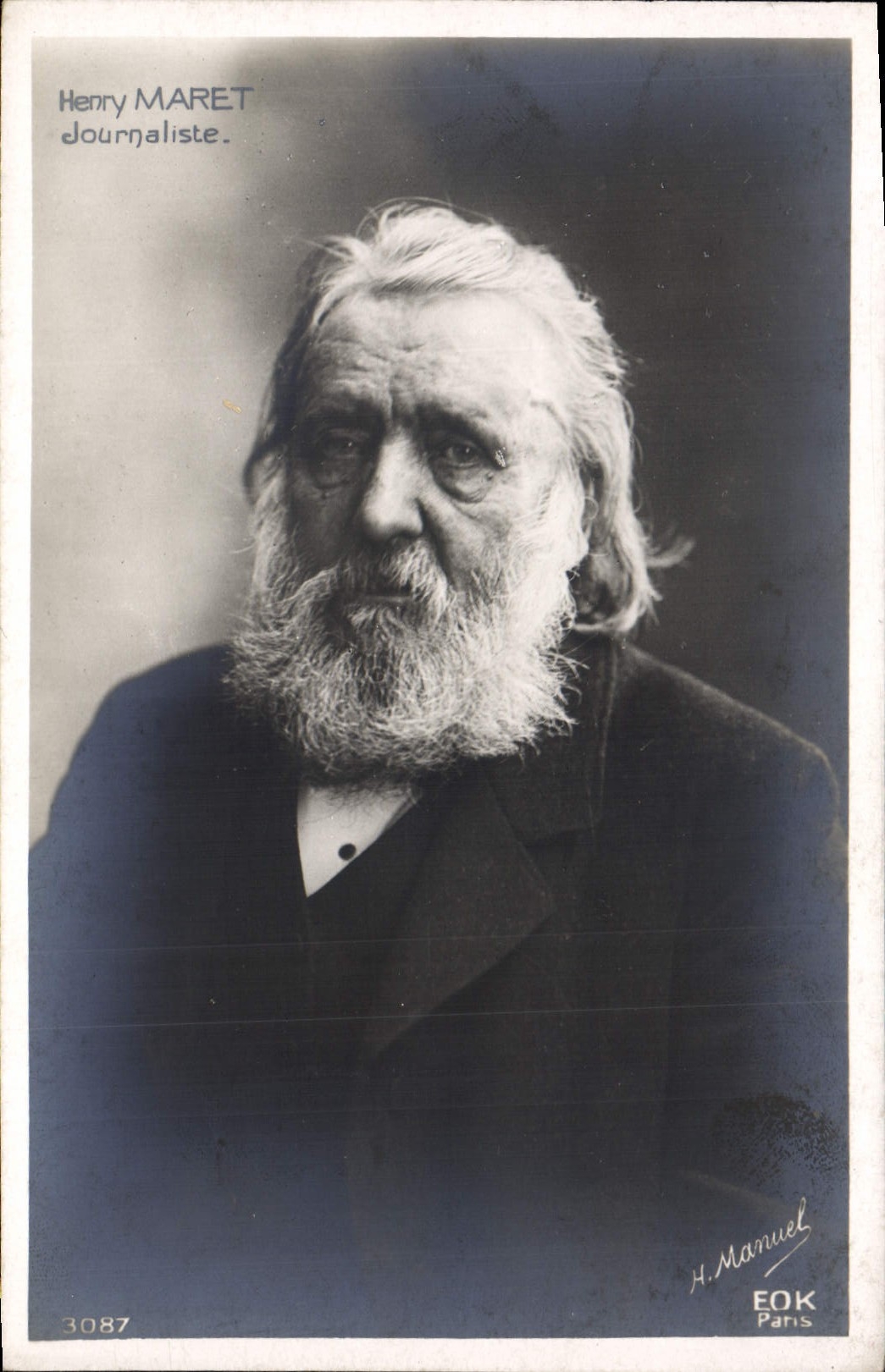 Henry MARET — Journaliste — H. Manuel, EOK Paris, n°3087