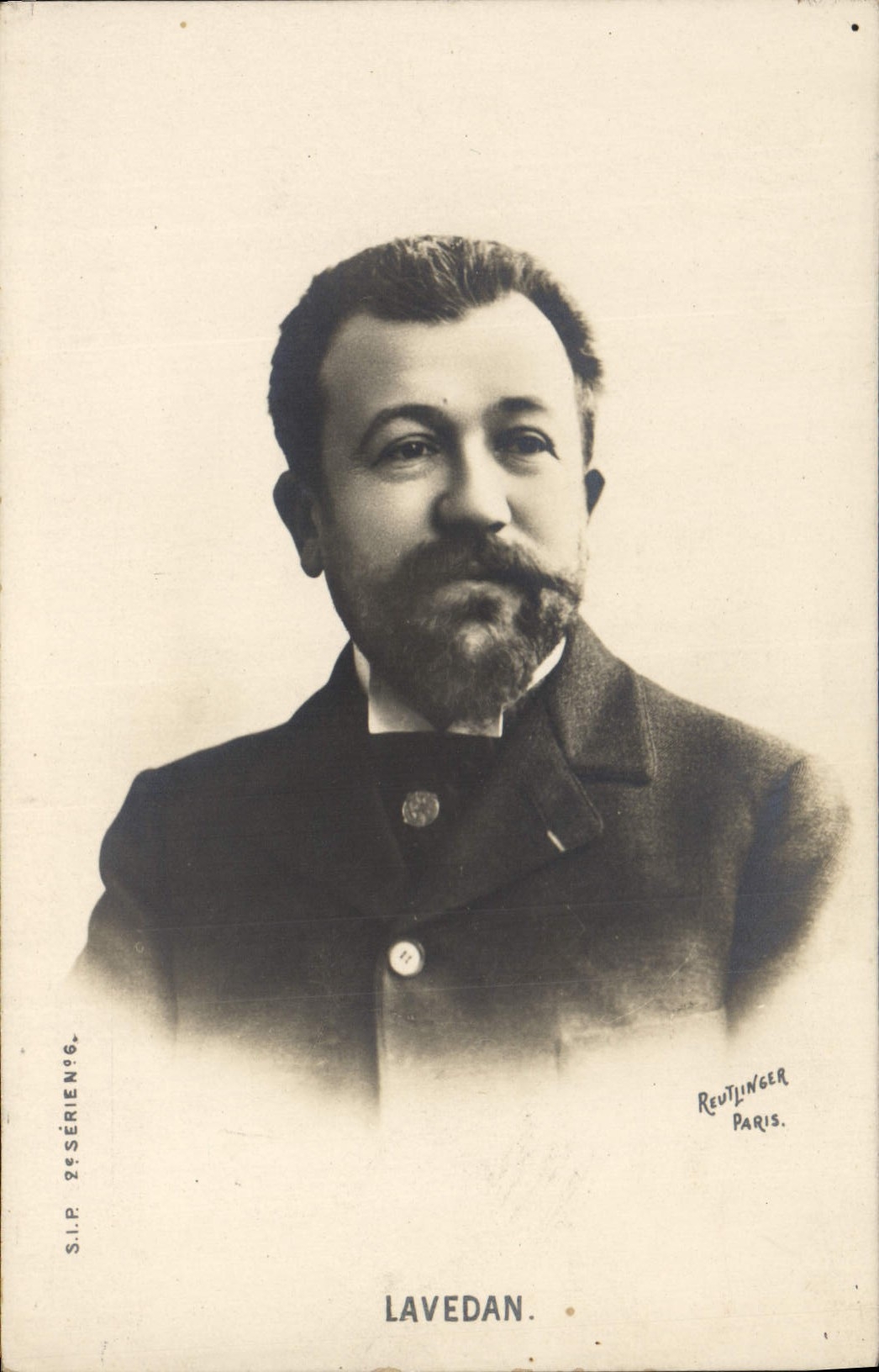 Portrait de Lavedan — Série S.I.P. N°6 — éditeur Reutlinger, Paris - Recto
