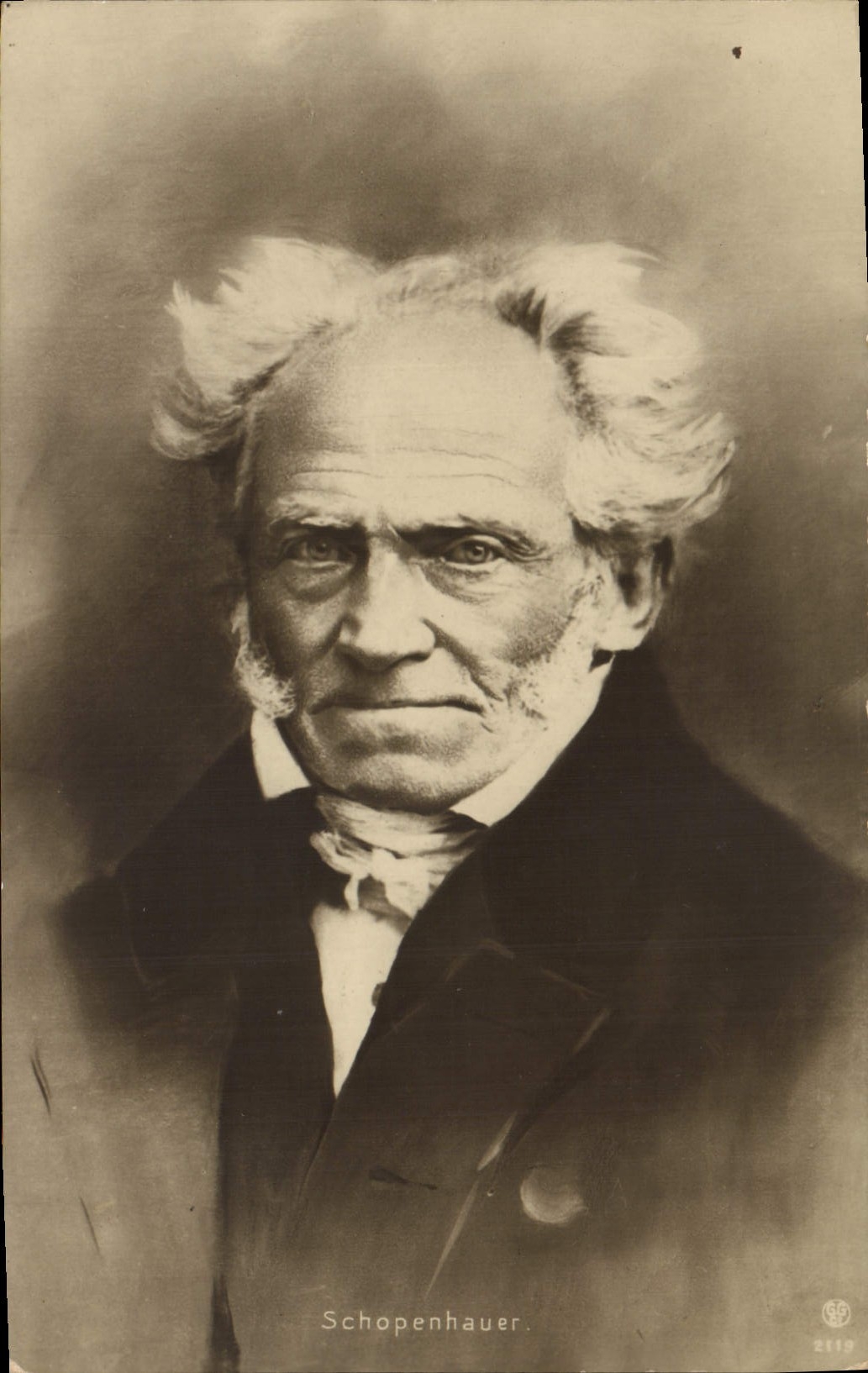 Arthur Schopenhauer — portrait — phototypie 2119 - Anverso