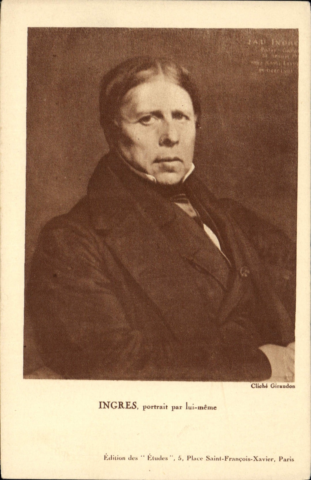 Ingres, portrait par lui-même — Édition des 'Études', 5, Place Saint-François-Xavier, Paris