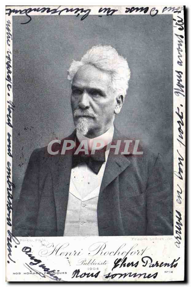 CPA Henri Rochefort Publiciste 