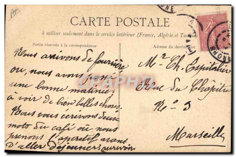 CPA Henri Rochefort Publiciste  — Verso
