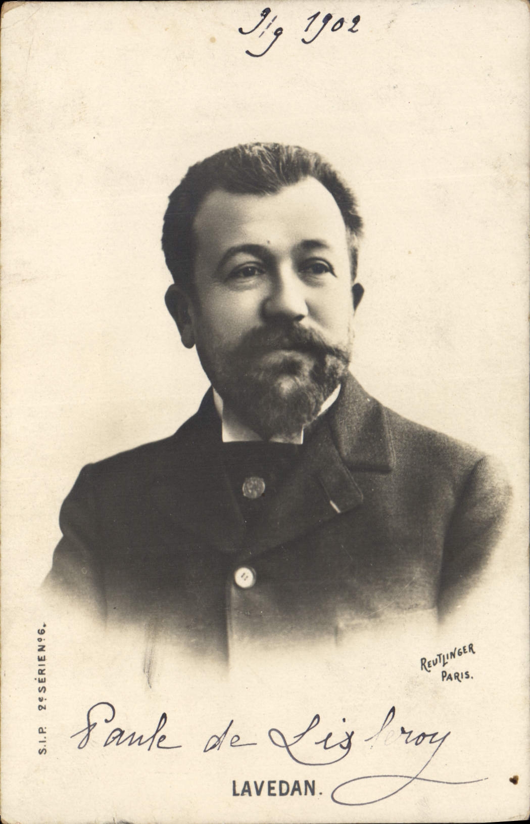 Portrait d'un homme barbu — Lavedan — Reutlinger Paris, série S.I.P. 2e série n°6