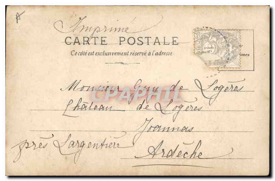 Portrait d'un homme barbu — Lavedan — Reutlinger Paris, série S.I.P. 2e série n°6 — Verso