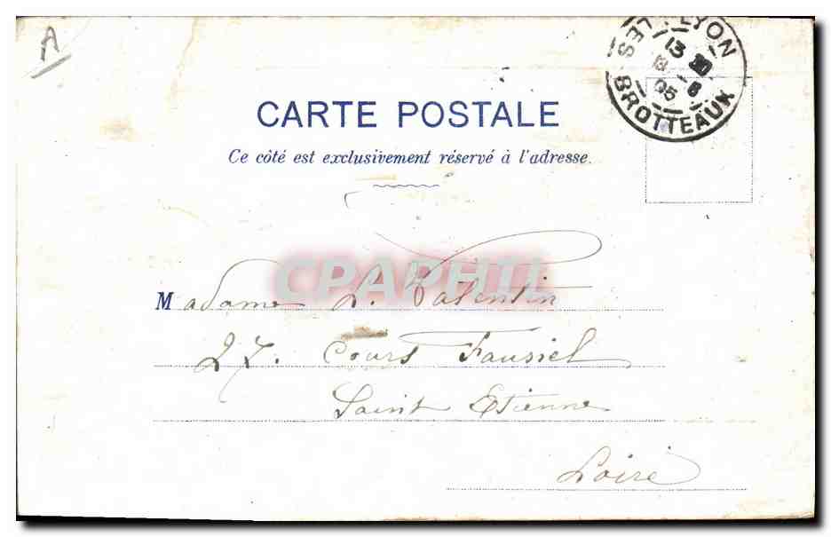 Un homme et un chien au parc — Francisque SABOT — éditeur anonyme — Verso