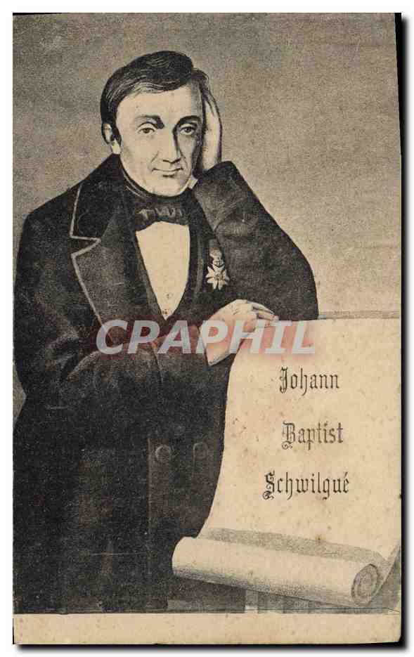Johann Baptist Schwilgué — portrait — éditeur : F. Luth, Strasbourg