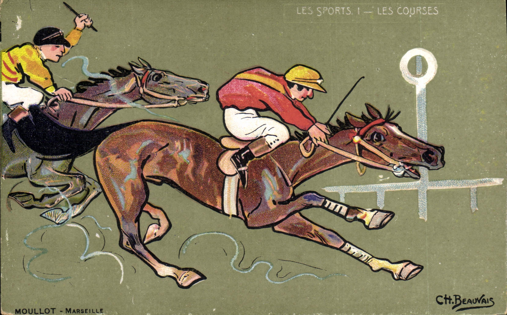 Courses de chevaux — Moullet - Marseille — Ctt. Beauvais