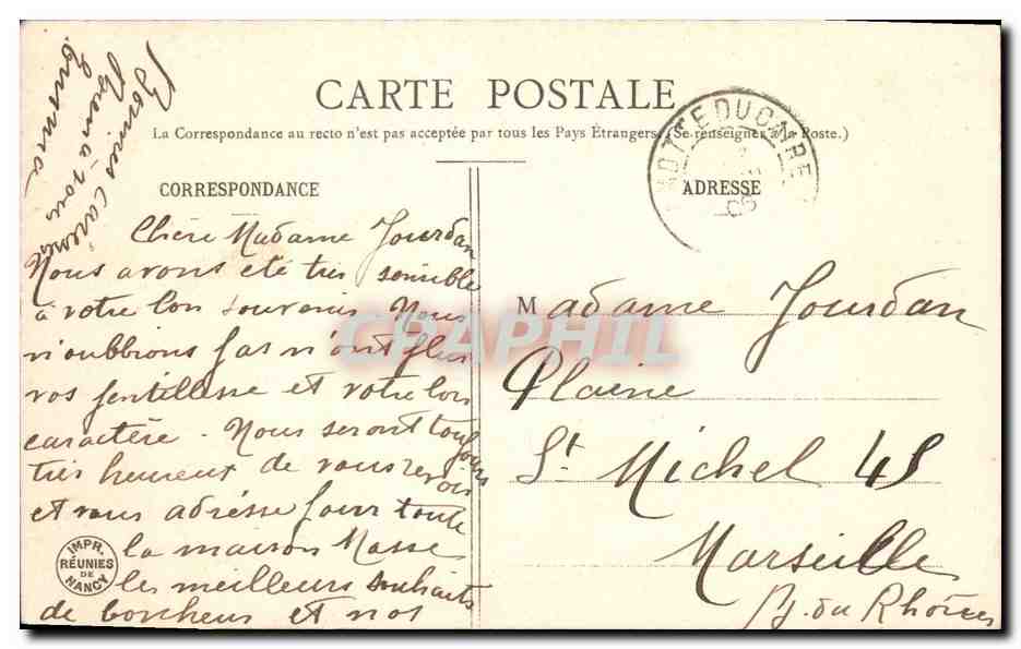 CPA Fantaisie Eventail Enfant — Rückseite