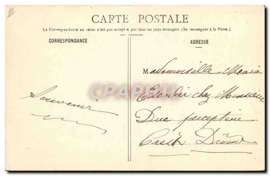 Femme fumant une pipe — L'Éventail — Phototypie A. Bergeat & Cie, Nancy — Verso