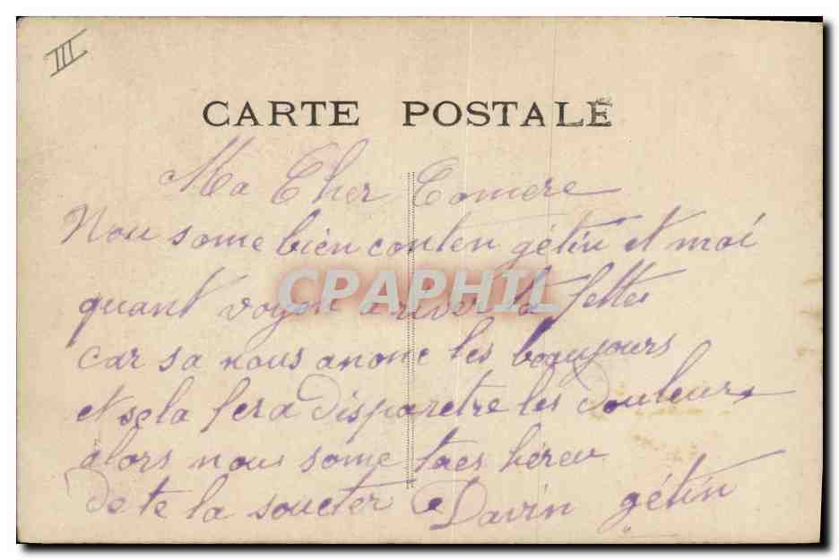 Déesse et Cupidon — Année 1910 — ELD, n° 203 — Reverso