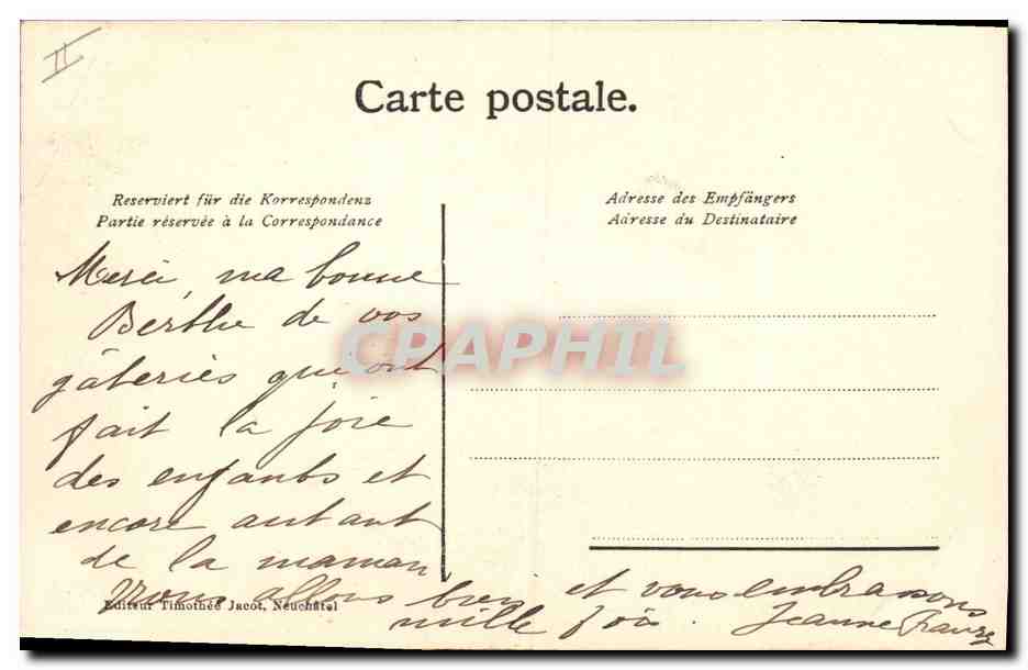 CPA Fantaisie Fleurs Annee 1906 Nimes  — Rückseite