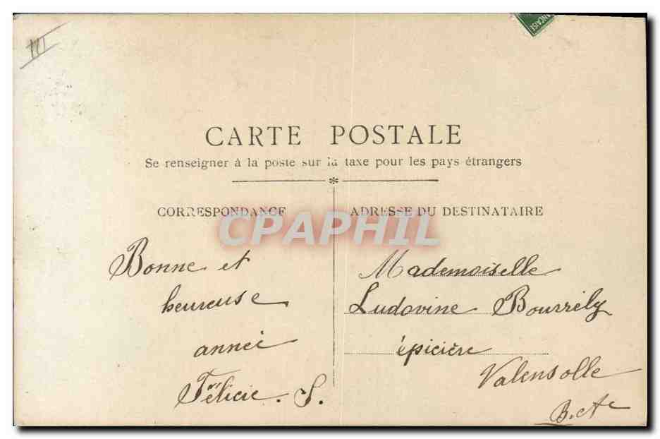 CPA Fantaisie Enfant Annee 1909  — Rückseite