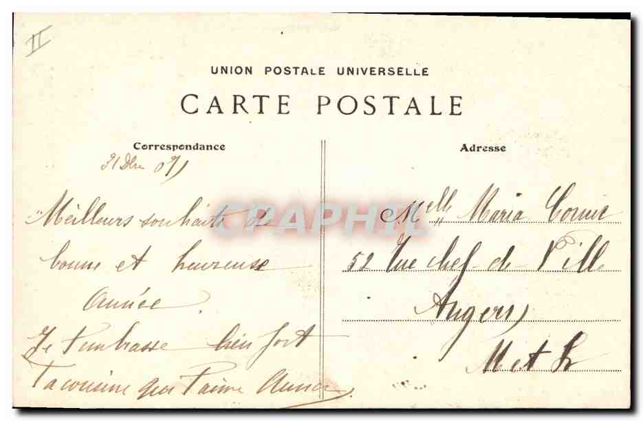 CPA Folklore Enfants Bretagne  — Verso
