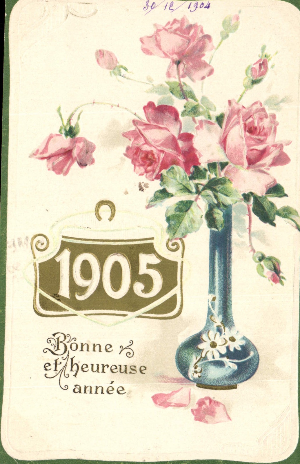 CPA Fantaisie Fleurs Annee 1905