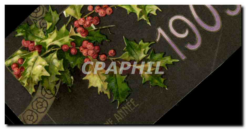 CPA Fantaisie Fleurs Annee 1909