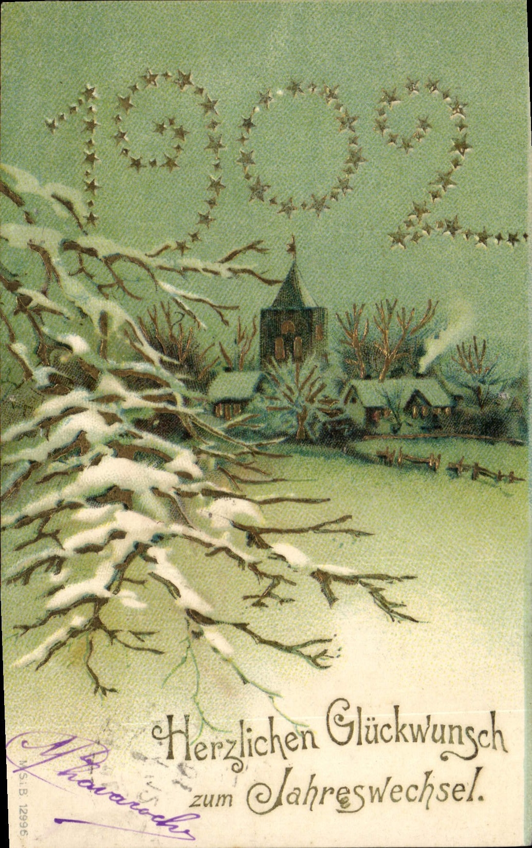 CPA Fantaisie Fleurs Annee 1902 