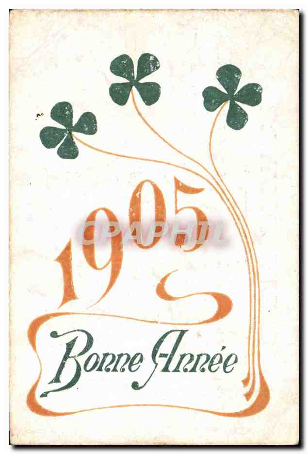 CPA Fantaisie Fleurs Annee 1905 Trefles