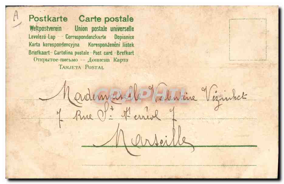 Cupidon avec lys et colombes — Bonne année — éditeur Marydorice — Rückseite