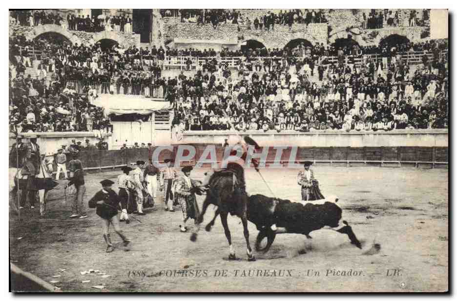 CPA Corrida Course de taureaux Un picador