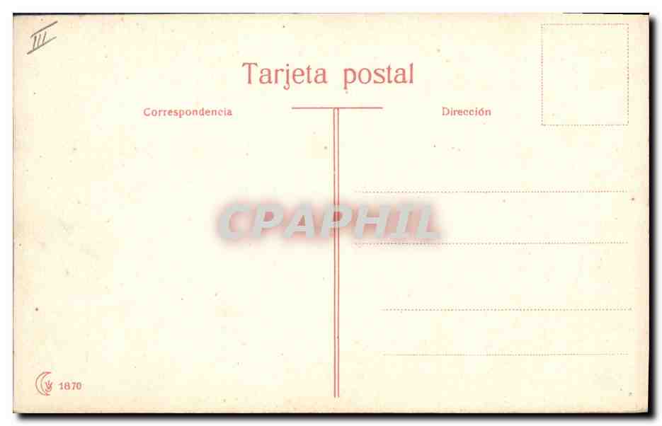CPA Corrida Course de taureaux Un Quite — Rückseite