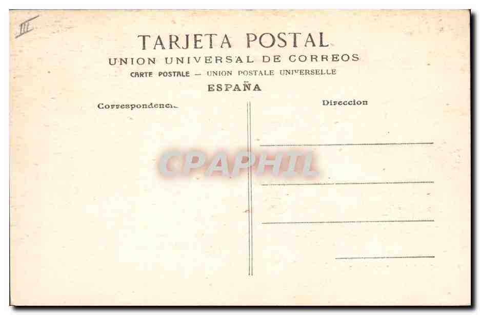 CPA Corrida Course de taureaux Citando para picar Appel a la pique — Rückseite