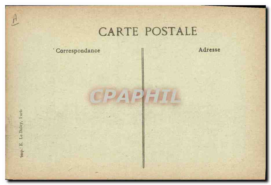 CPA Bateau de Guerre Vergniaud Cuirasse d'escadre — Verso