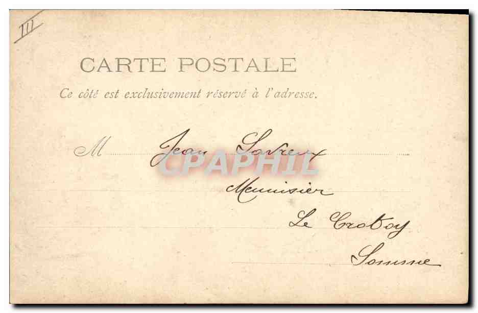 CPA Bateau de Guerre Le Garde Cotes Valmy — Verso