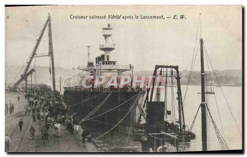 Crucero blindado Vérité después del lanzamiento — E. W.