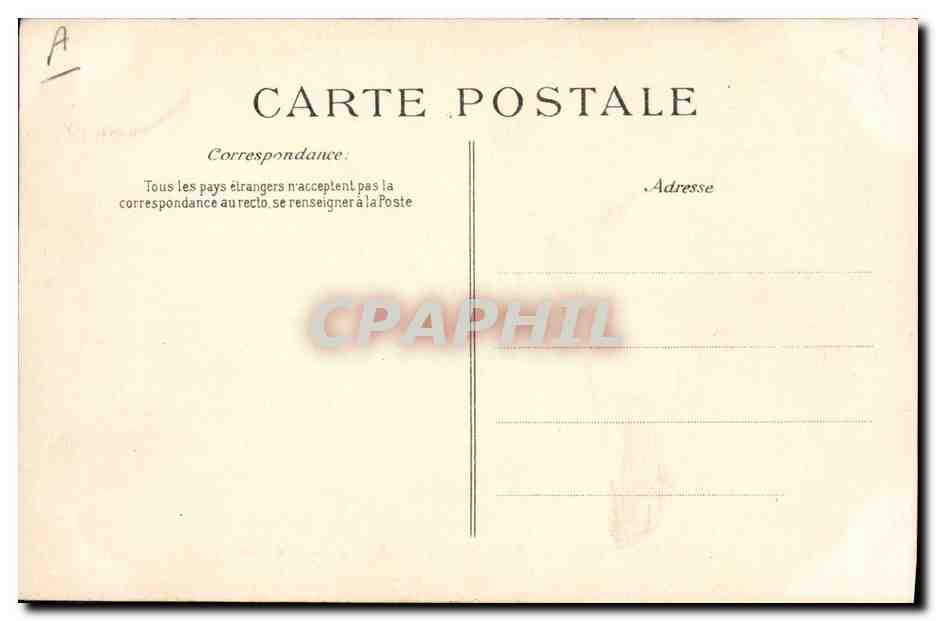 CPA Bateau de Guerre Vergniaud Cuirasse d'escadre — Verso