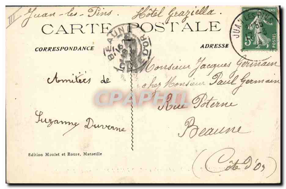 CPA Bateau de Guerre Dreadnoughts Vergniaud Cuirasse d'escadre — Verso