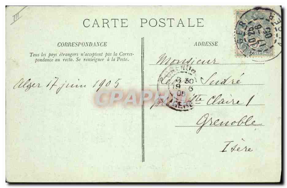 CPA Bateau de Guerre Le Vauban Cuirasse de croisiere — Verso