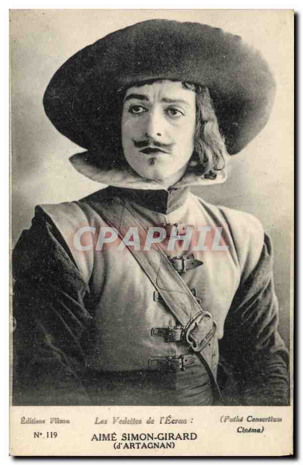CPM Cinema Aime Simon Girard D'Artagnan Trois Mousquetaires