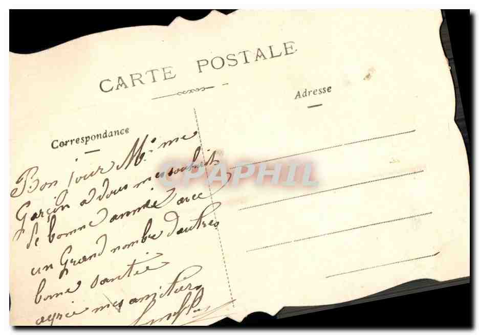 Main tenant une rose — Bonne & Heureuse Années — éditeur inconnu — Achterkant